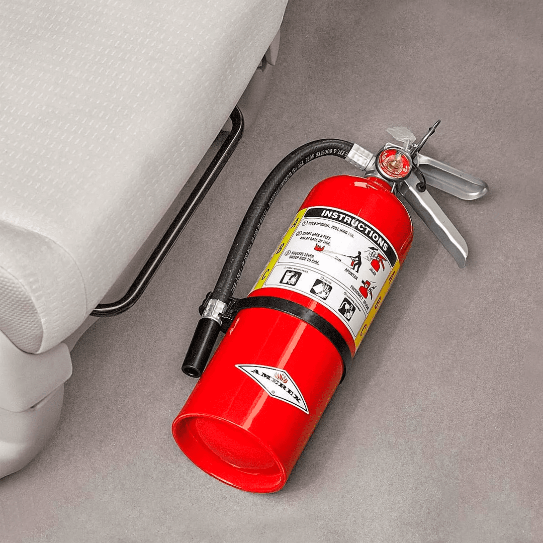 Extintor 2.5 Kg Pqs Abc Para Casa Recargable Con Soporte