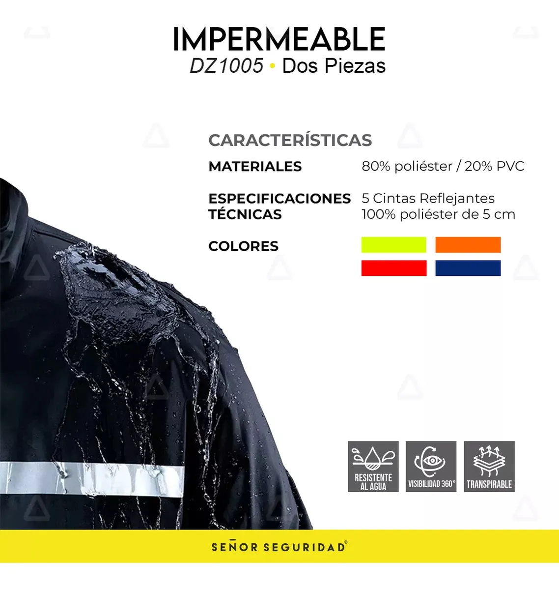 Kit Premium Lluvia Impermeable Azul + Botas - Imagen 8