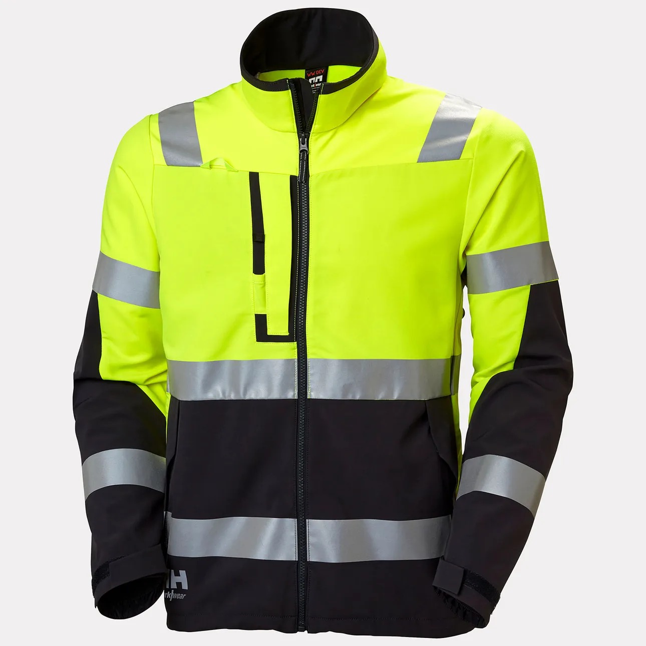 Chamarra Softshell Impermeable Alta Visibilidad Uso Rudo Trabajo Helly Hansen