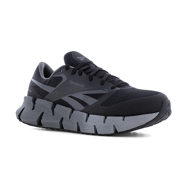 Tenis Trabajo Seguridad Reebok Floatzig Work Negro Sin Metal Antideslizante - Imagen 2