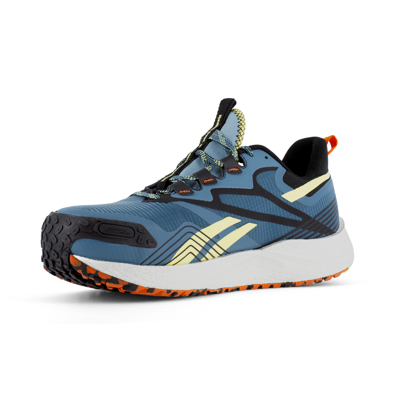 Tenis de Trabajo Reebok Floatride Energy 4 Adventure Work Azul Amarillo Comodidad y Protección Sin Metal - Imagen 3