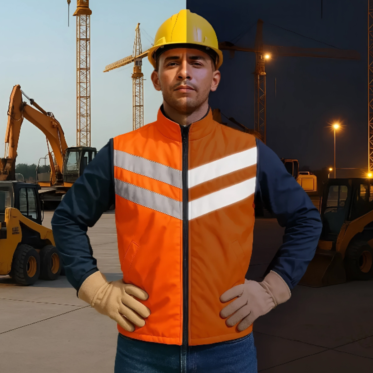 Chaleco Térmico con Reflejantes en V – Alta Visibilidad - Imagen 4